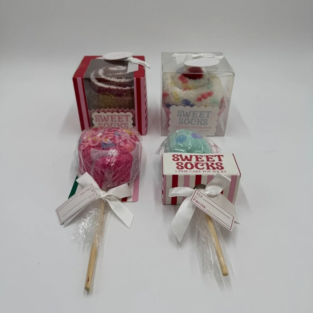 Sweet Socks Dessert Gift Set 4‎ Pair Novelty Socks NEW